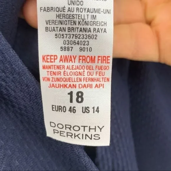 Dorothy Perkins 14 black off shoulder dress summer - Picture 7 of 7